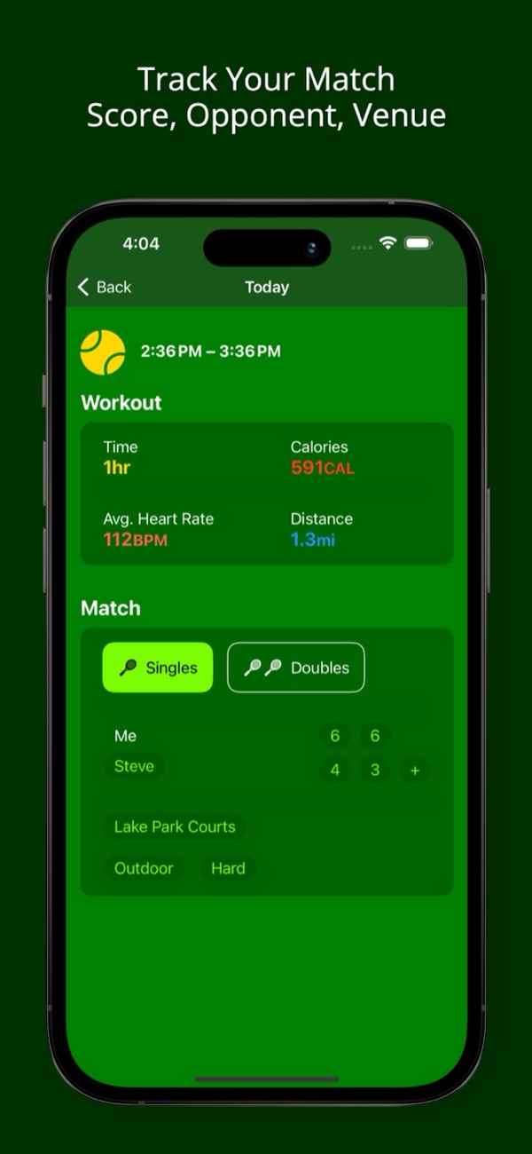 Track Your Match Score, Opponent, Venue